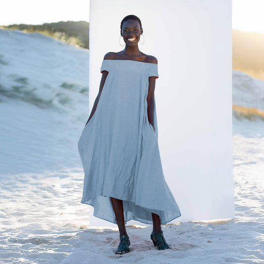 OYSTER Ice Blue Dresses Leigh Schubert