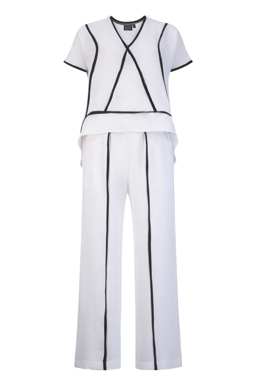 LOS ANGELES Ivory Black Outfit Sets Leigh Schubert