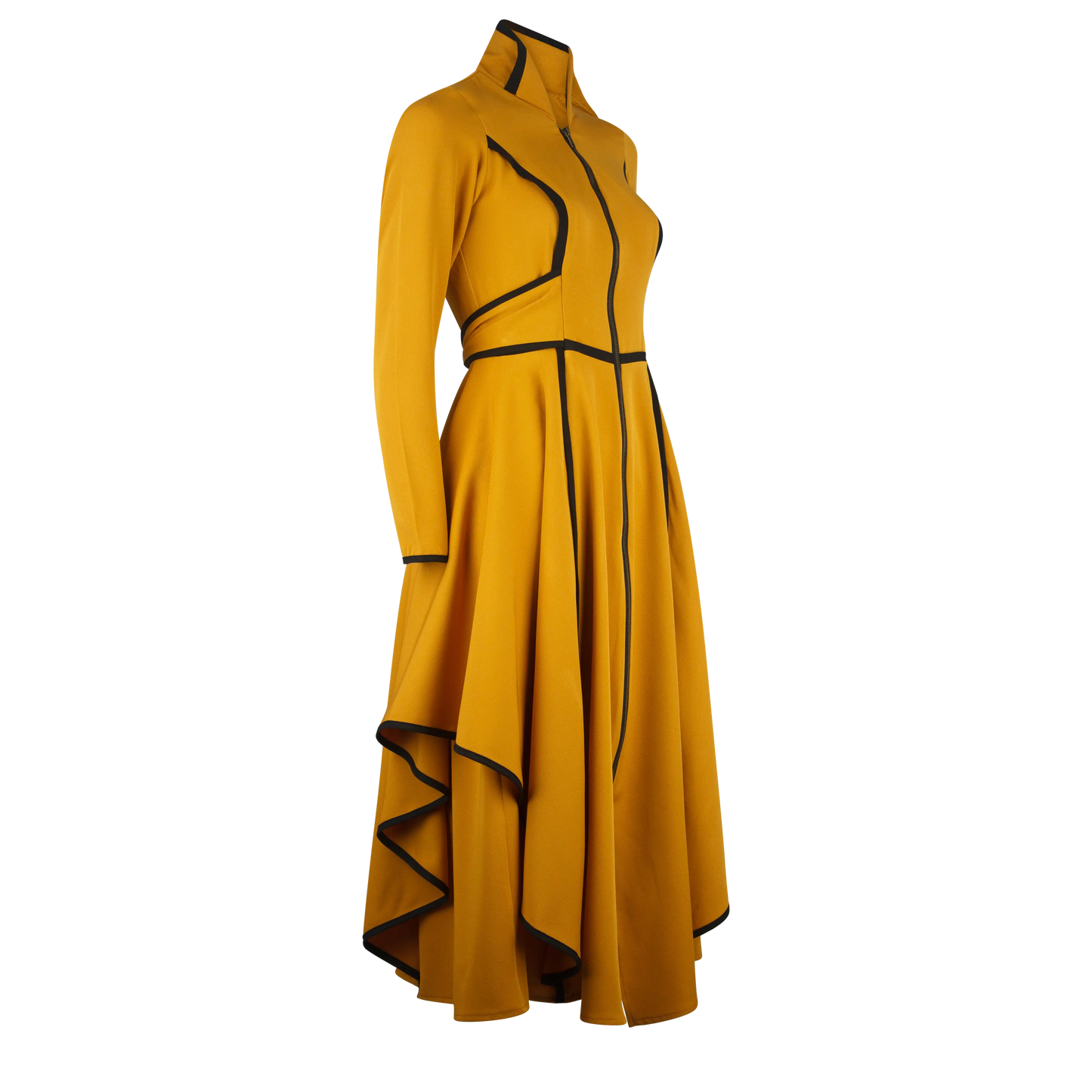 EXCELLA Honey with Black Coat Dresses Leigh Schubert