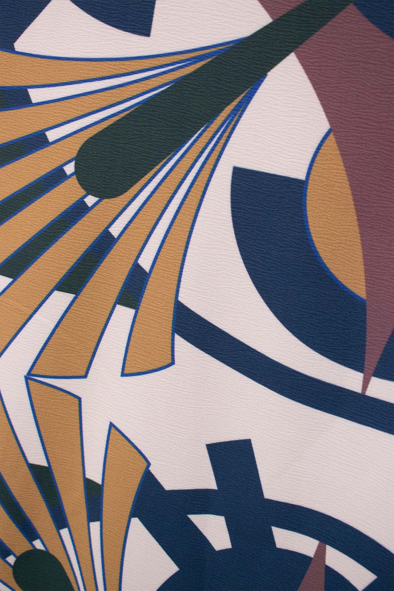JOIY Blues Medal Print Dresses Leigh Schubert