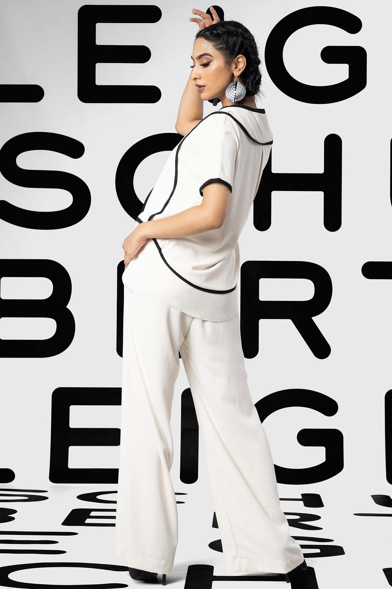 LOS ANGELES Ivory Black Outfit Sets Leigh Schubert