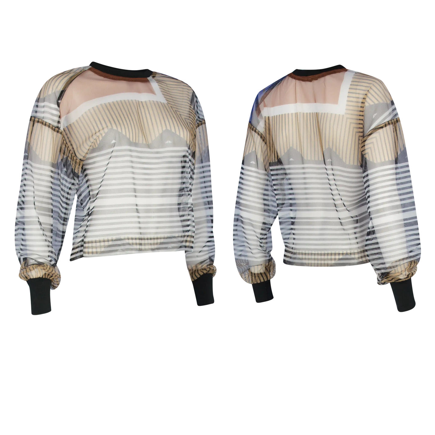 MAKUNDA Sheer tulle Akeso Print Shirts & Tops Leigh Schubert