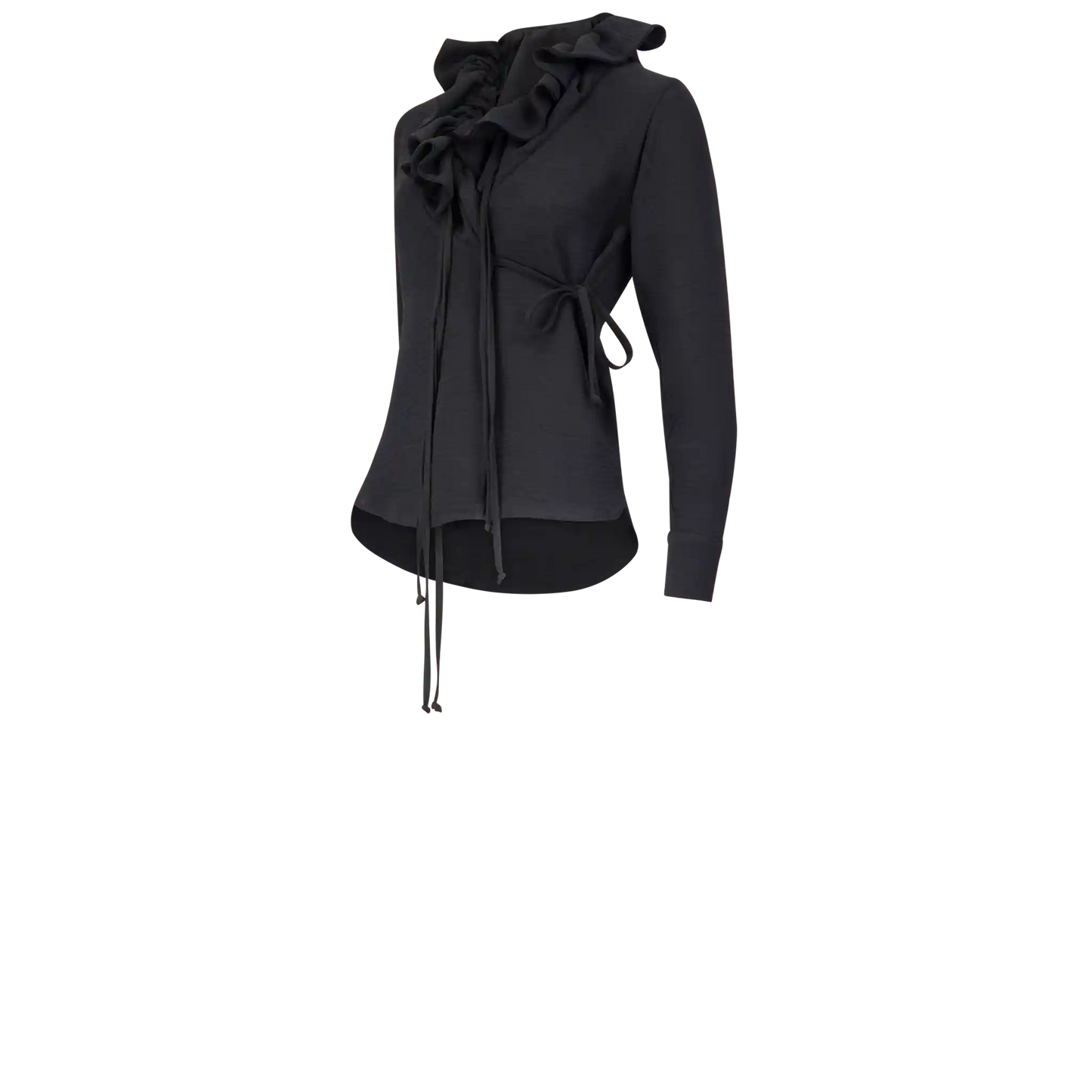 TINKA Black Crepe Shirts & Tops Leigh Schubert
