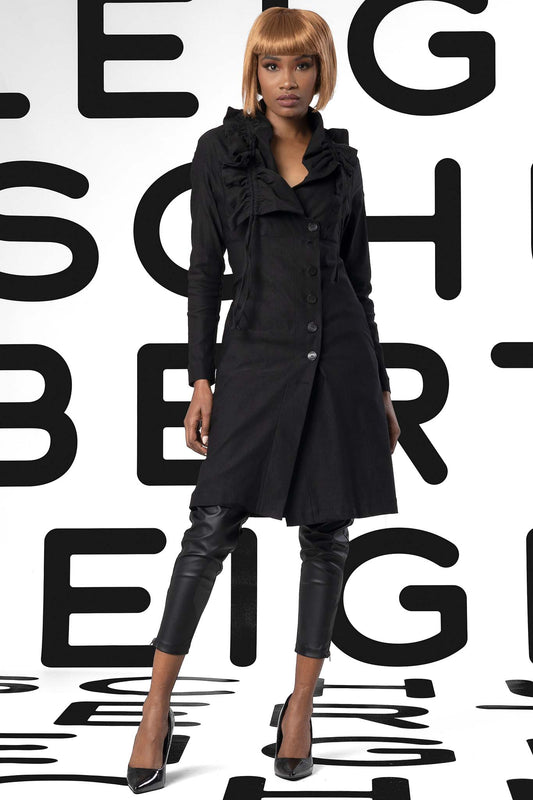 TONGA Black Coats & Jackets Leigh Schubert