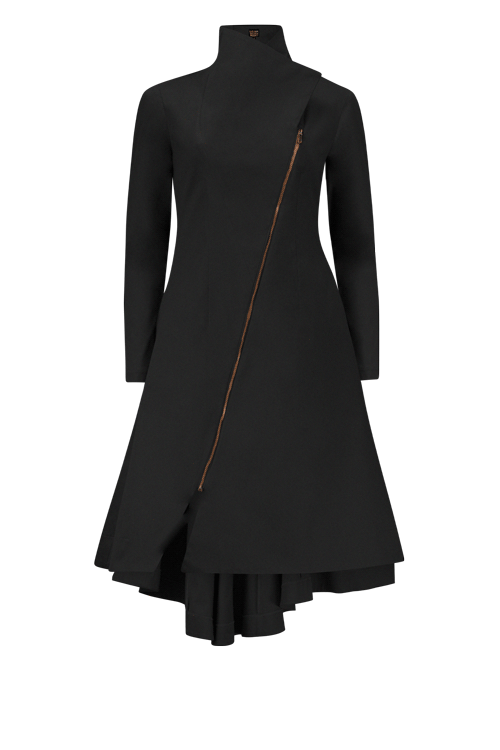 ATHLONE Black Coat Dresses Leigh Schubert