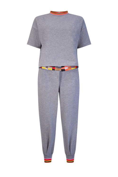 BOXY SET Grey Melange