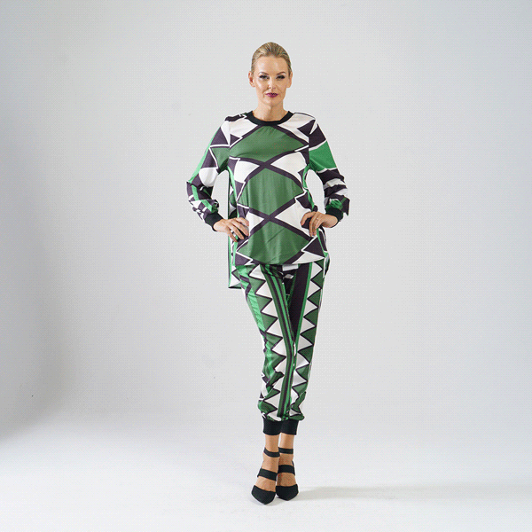 BRUMILDAH Jayden Navy Print Outfit Sets Leigh Schubert