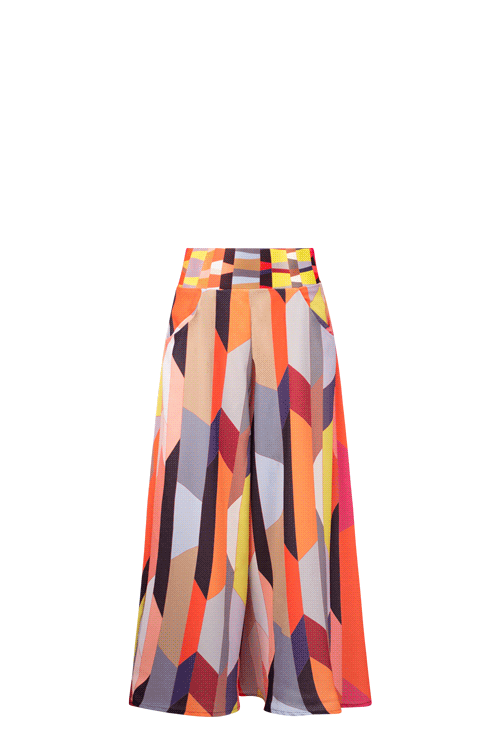 REEVA Olympia Orange Print