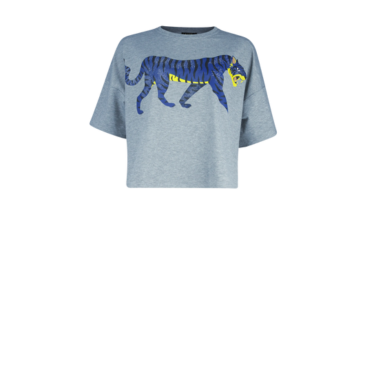 BOXER TEE Grey Melange Shirts & Tops Leigh Schubert