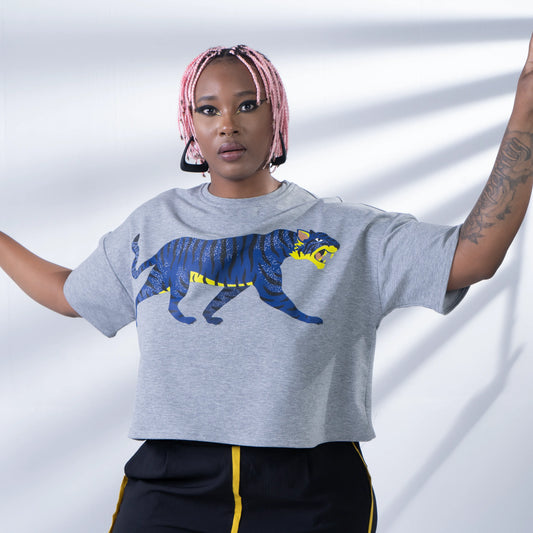 BOXER TEE Grey Melange Shirts & Tops Leigh Schubert