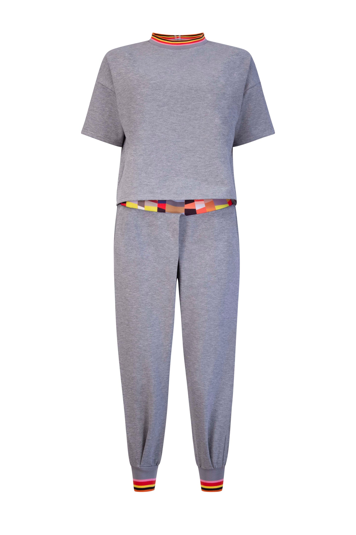 BOXY SET Grey Melange