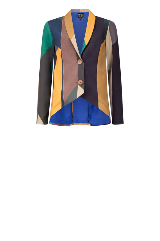 INCA Olympia Blues Print Coats & Jackets Leigh Schubert
