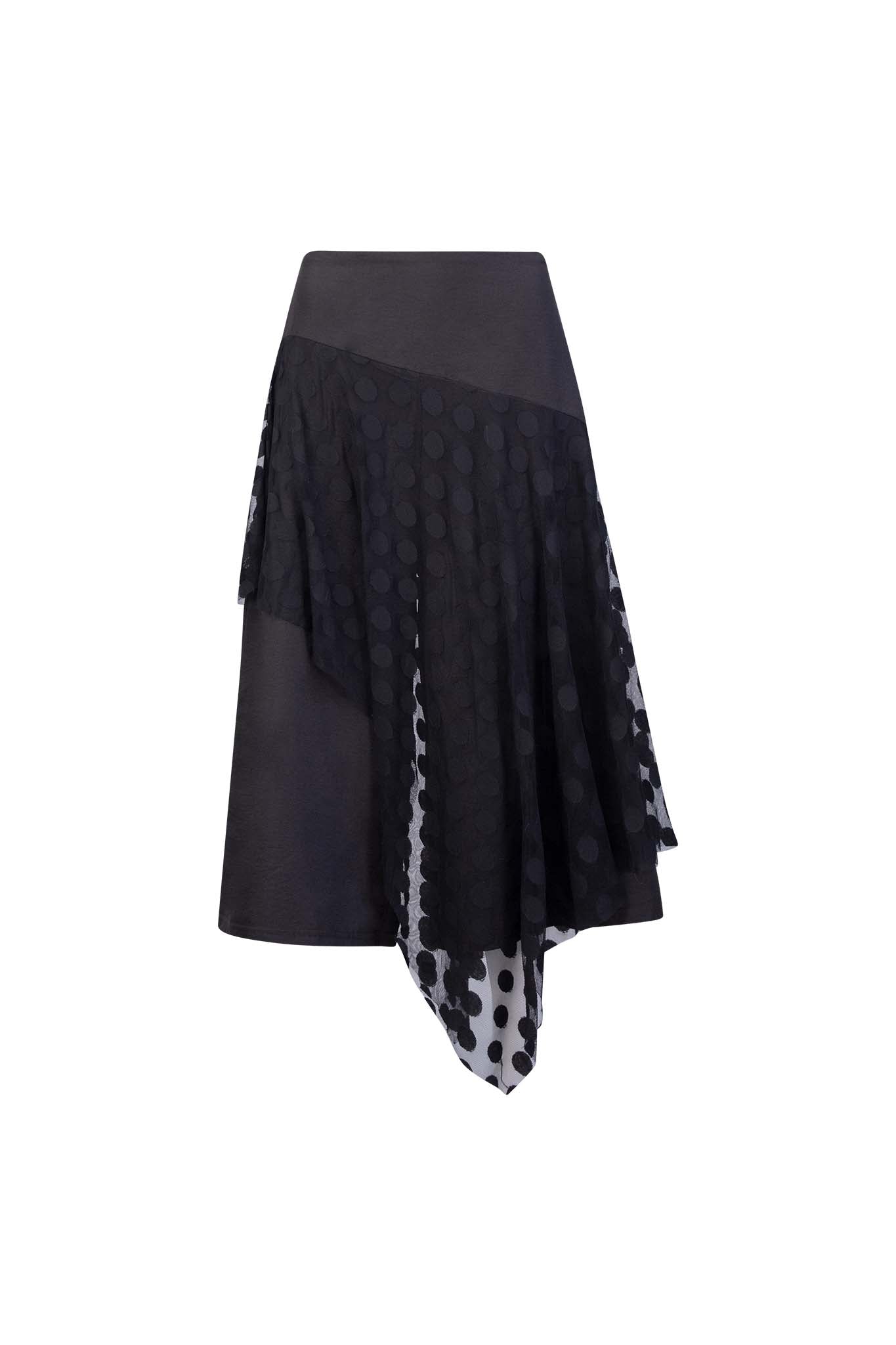 DAVIDSON Black Polka Mesh Outfit Sets Leigh Schubert