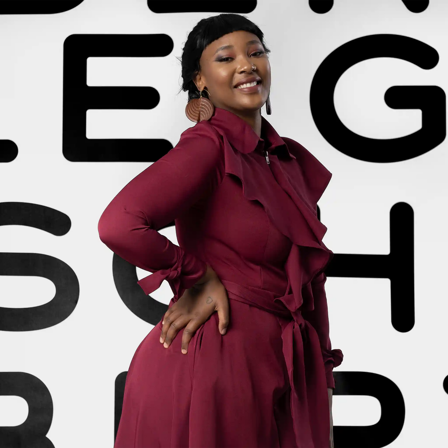 IRIS Red Coat Dresses Leigh Schubert