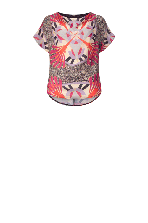 THEO Medal Small Lilac Leopard