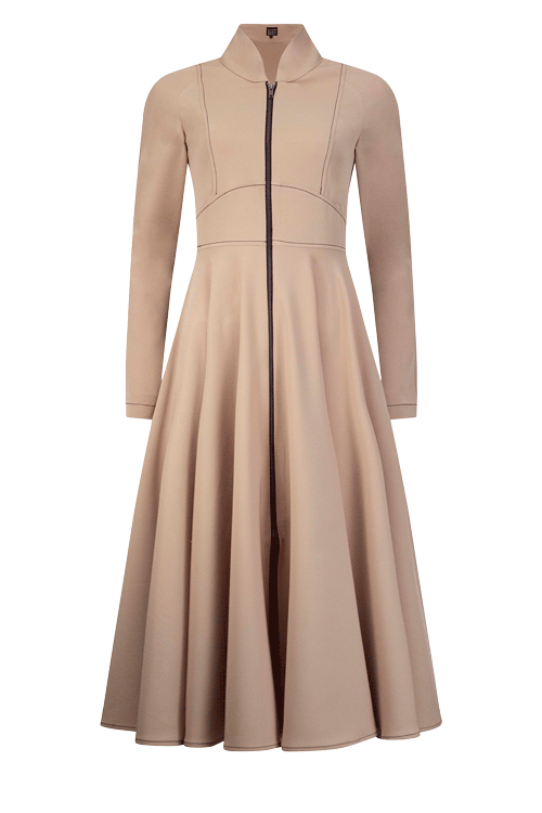 PRESLEY Caramel, Black Topstitch