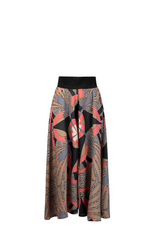 REEVA Medal Leopard Black Print