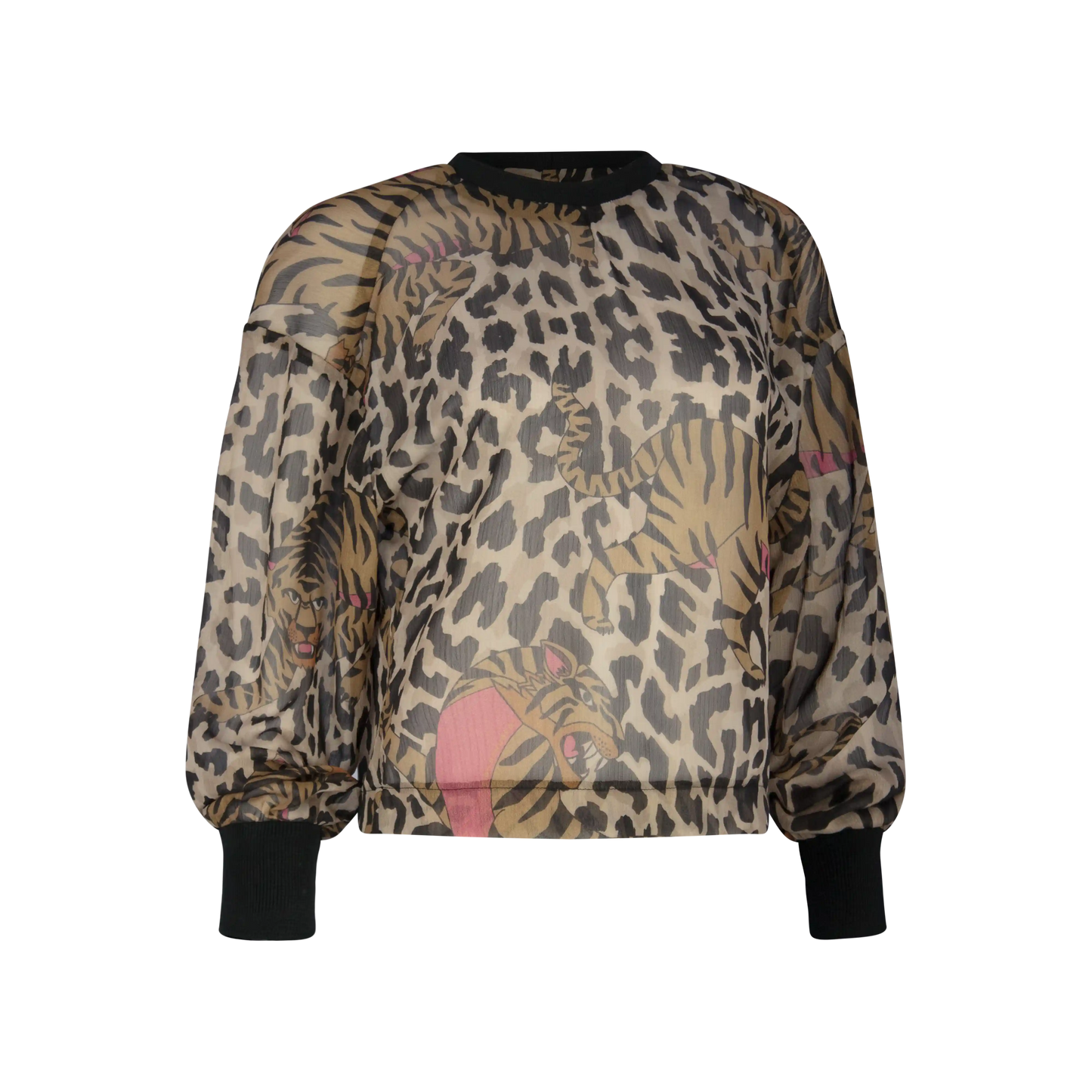 MAKUNDA Leopard Leap Print Stone Pink Shirts & Tops Leigh Schubert