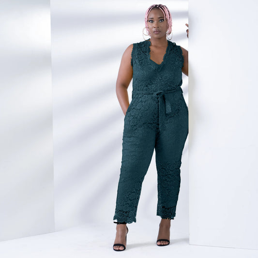 QUIRKY Bottle Green Jumpsuits & Rompers Leigh Schubert
