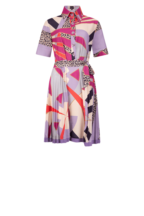 NOVAK Lilac Leopard Medal Print