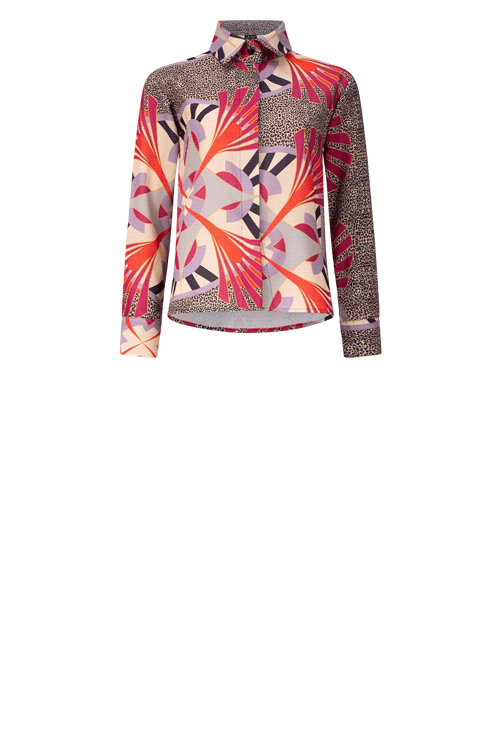 PANTHA SHIRT Medal Lilac Print