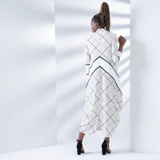 ROYCO Grid Print Dresses Leigh Schubert