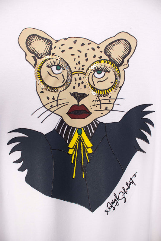 TEE SHIRT Long Sleeve Ivory Charc Yellow Shirts & Tops Leigh Schubert