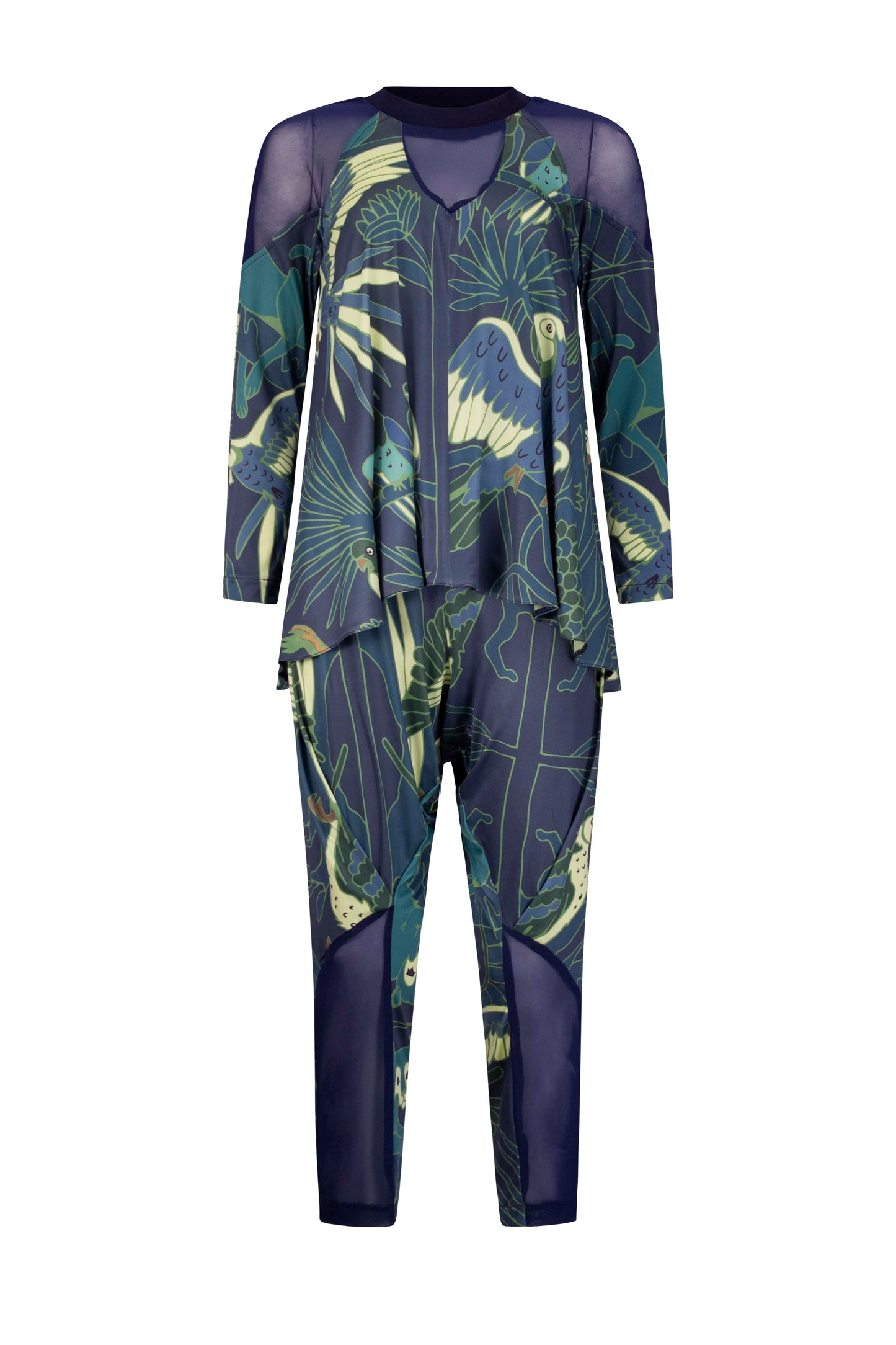 GRAYSTONE Wild Print Navy Lime