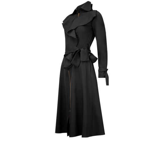 IRIS Black Coat Dresses Leigh Schubert