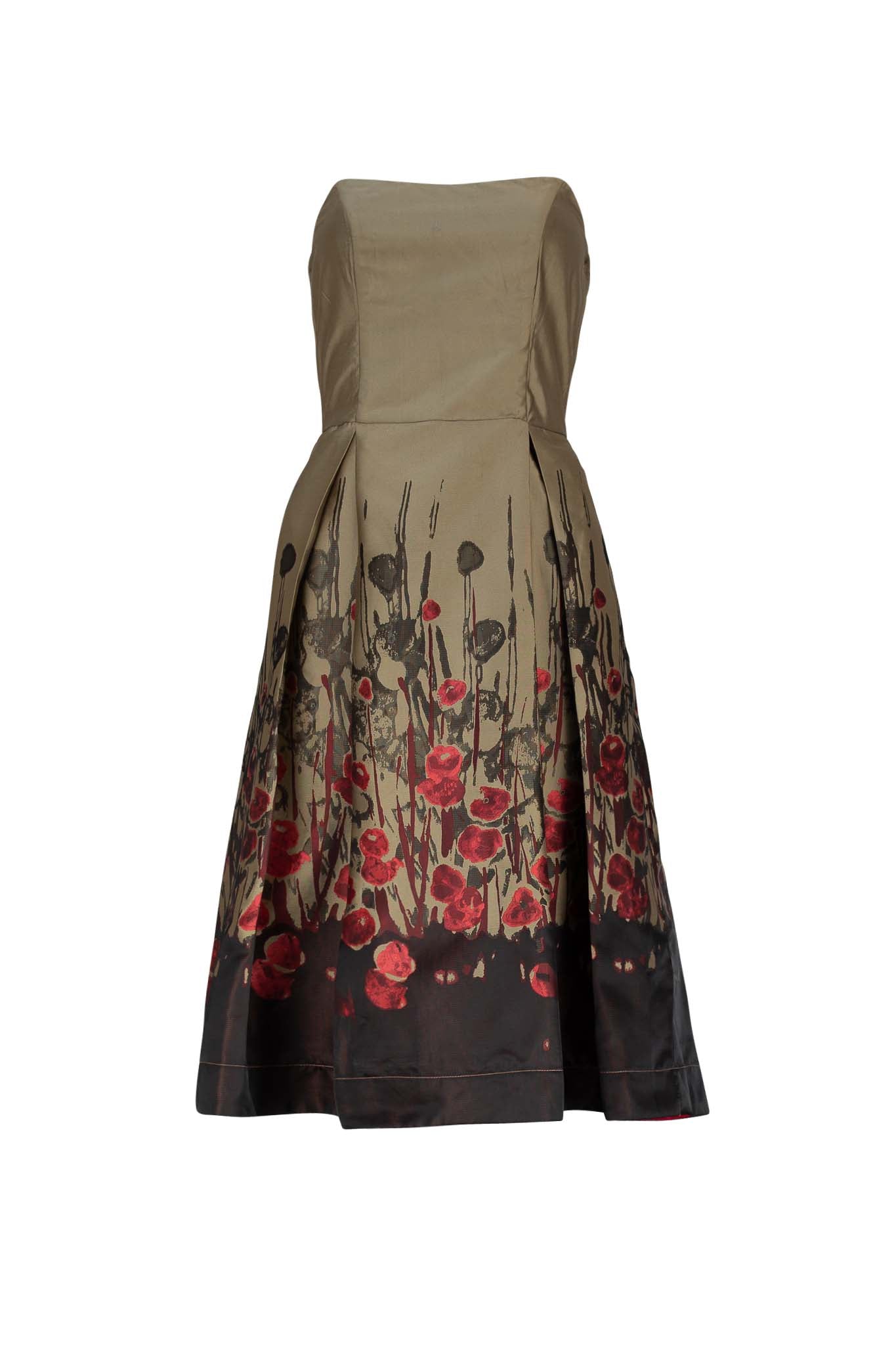 MEGAN Gold red Dresses Leigh Schubert