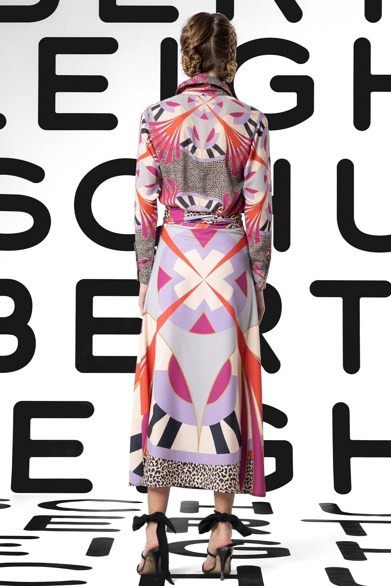 PANTHA SHIRT Medal Lilac Print