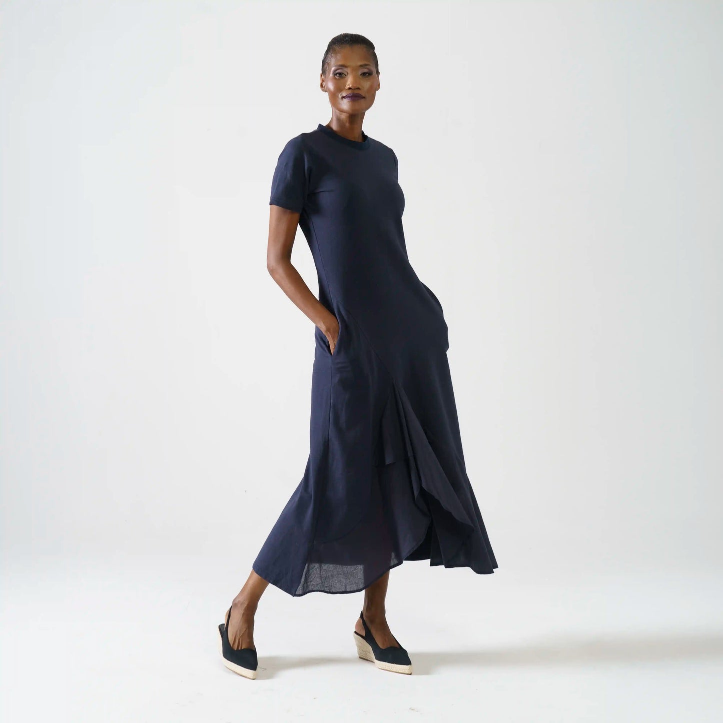 KAMONA Navy Dresses Leigh Schubert