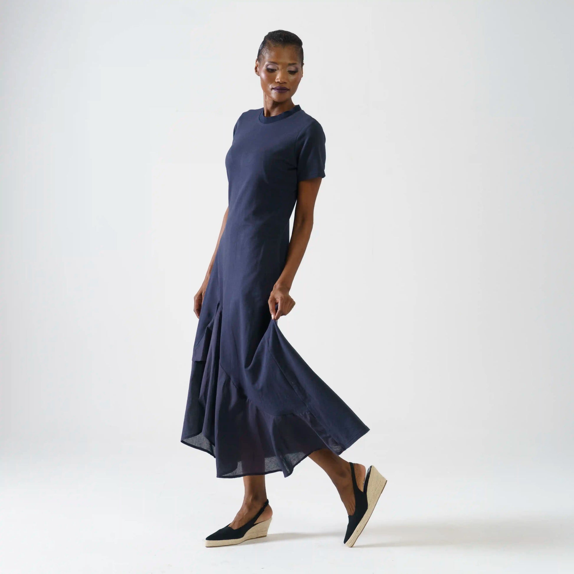 KAMONA Navy Dresses Leigh Schubert