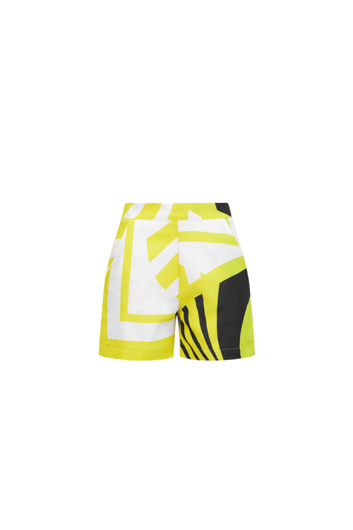 AGEANT SHORTS Citroen Grey Print Shorts Leigh Schubert