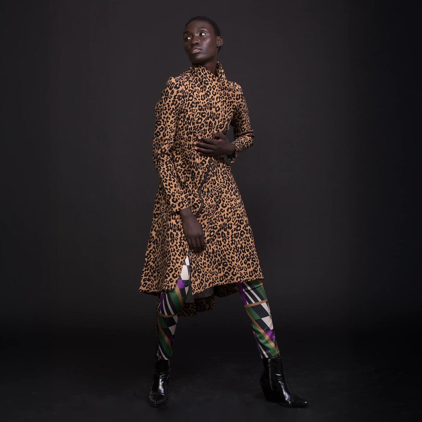 ATHLONE Black Coat Dresses Leigh Schubert