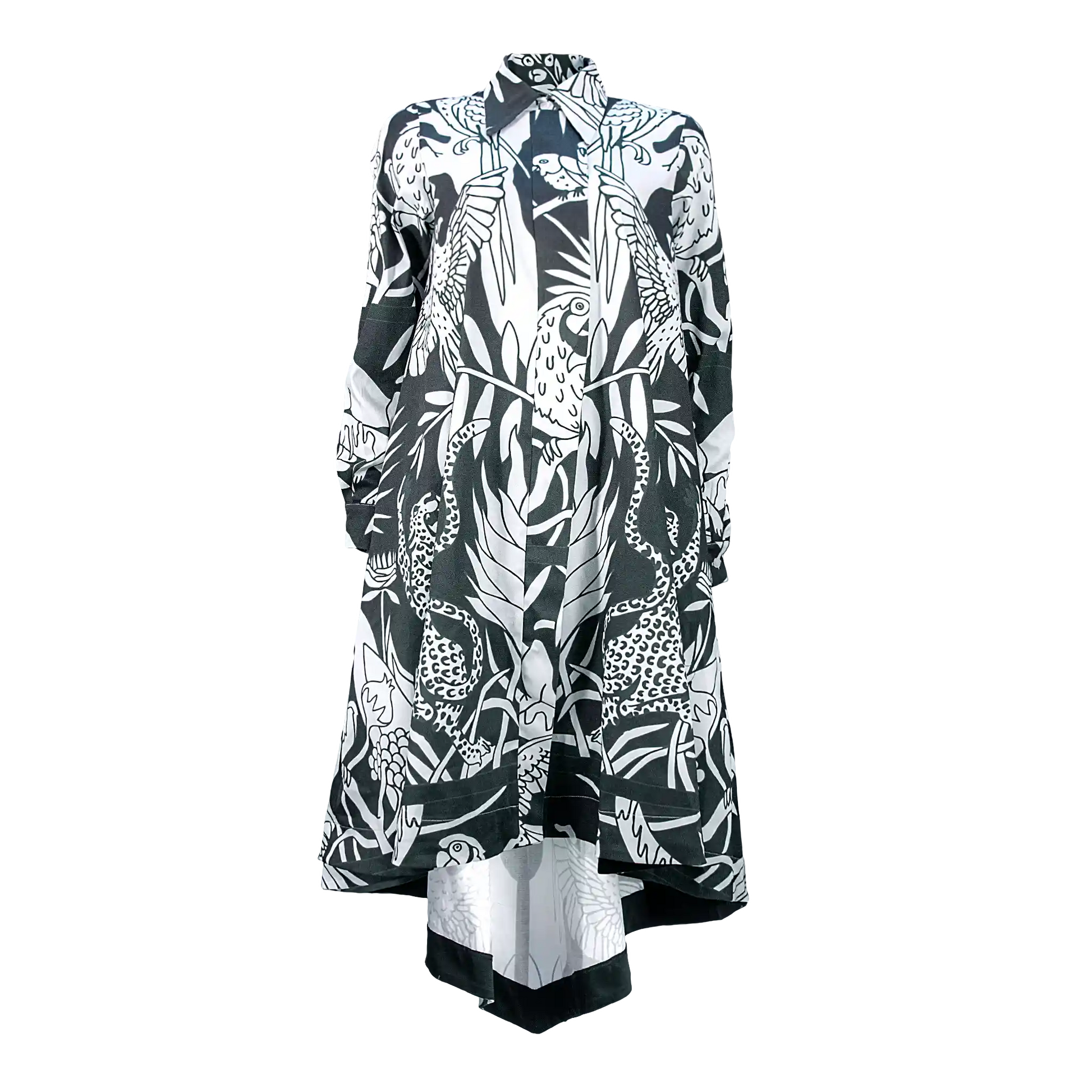 BALMORAL Wild Print Black & White Dresses Leigh Schubert