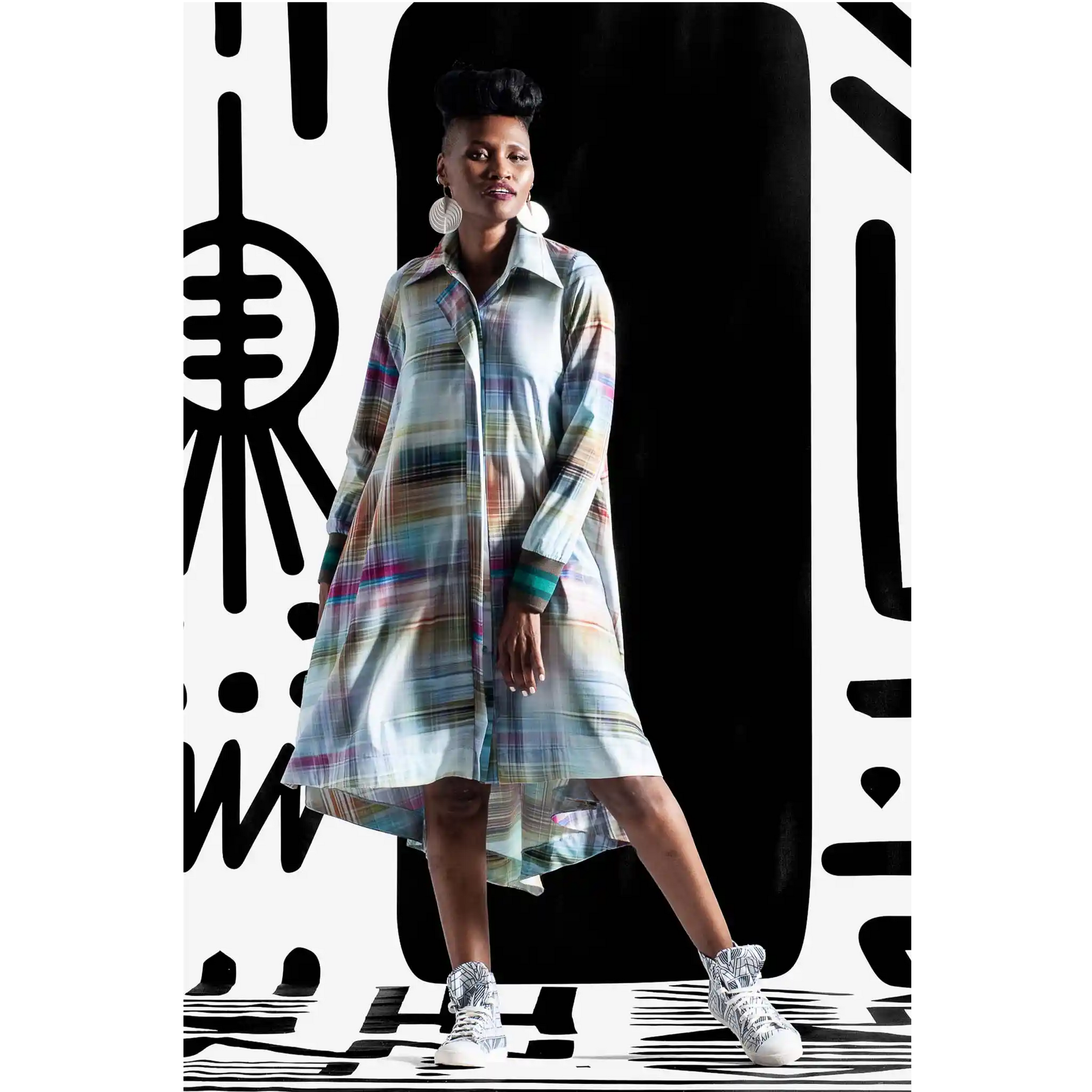 BALMORAL Wild Print Black & White Dresses Leigh Schubert