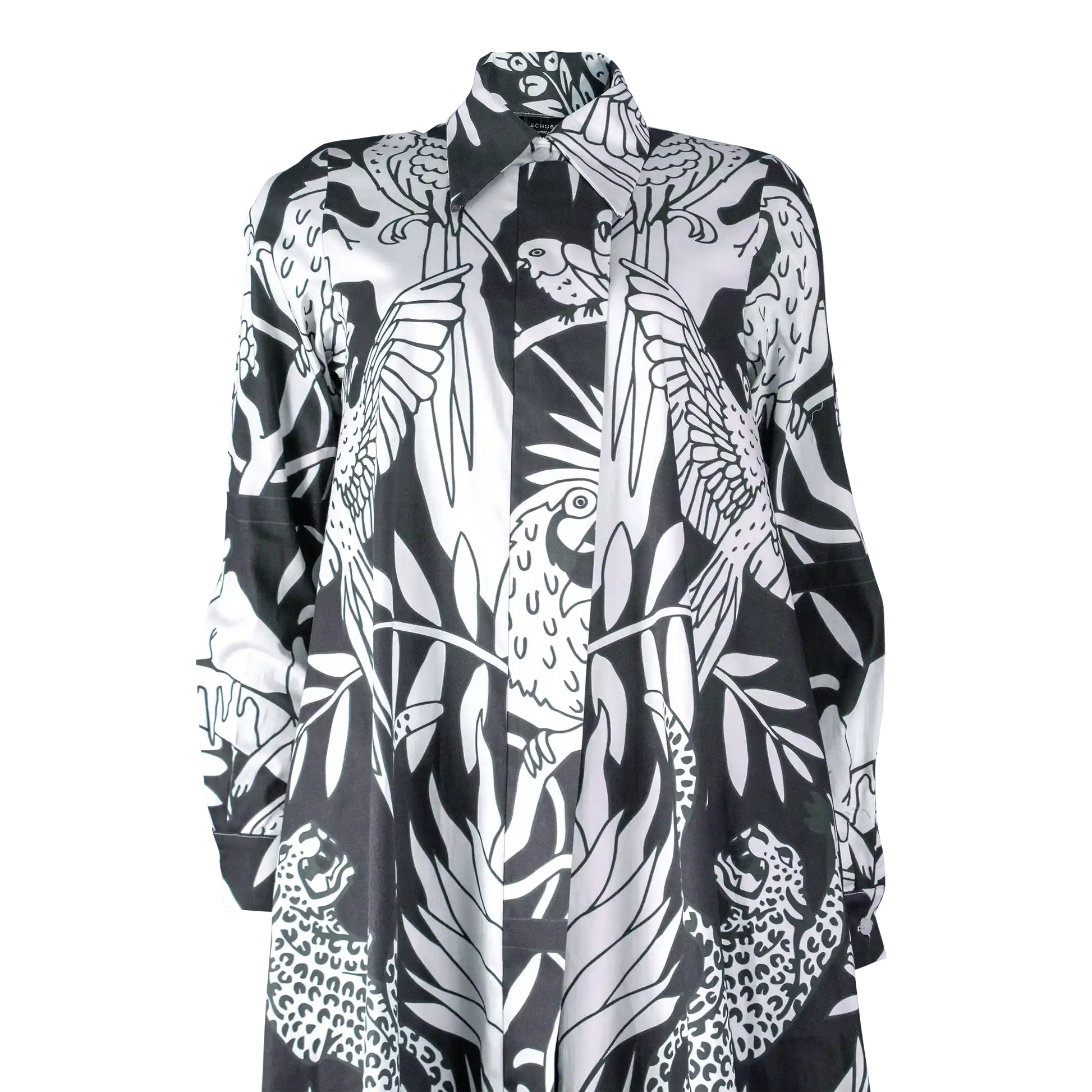 BALMORAL Wild Print Black & White Dresses Leigh Schubert