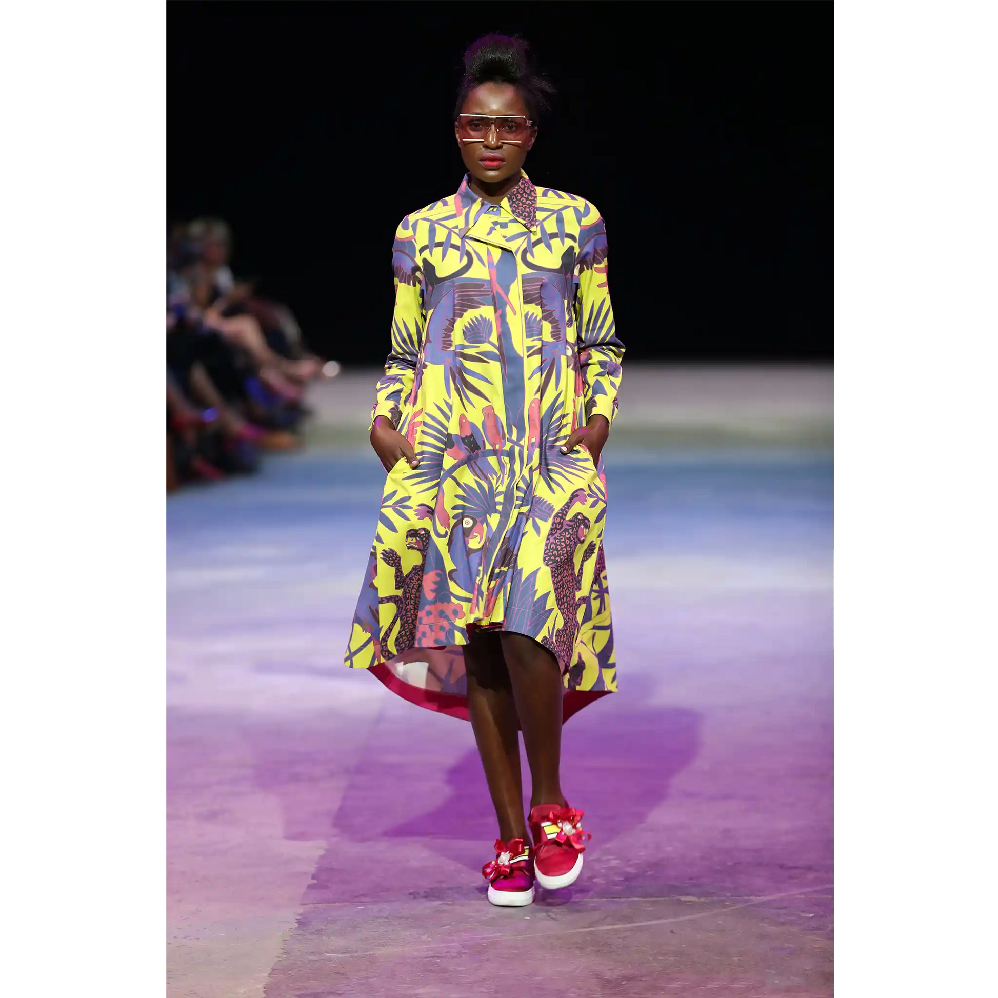 BALMORAL Wild Print Black & White Dresses Leigh Schubert