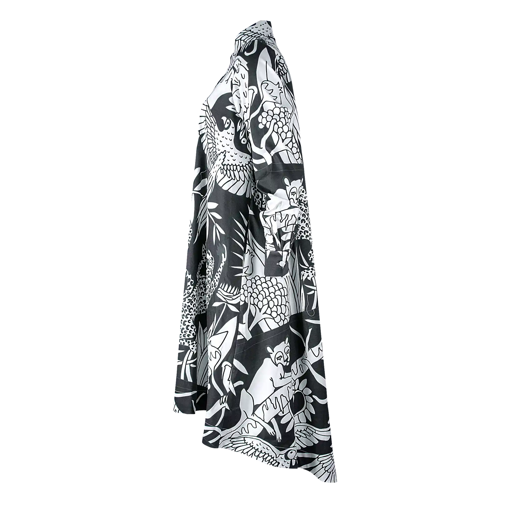 BALMORAL Wild Print Black & White Dresses Leigh Schubert