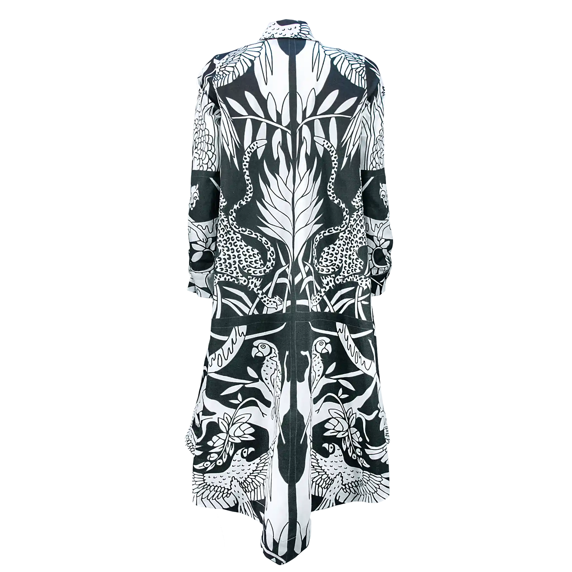 BALMORAL Wild Print Black & White Dresses Leigh Schubert