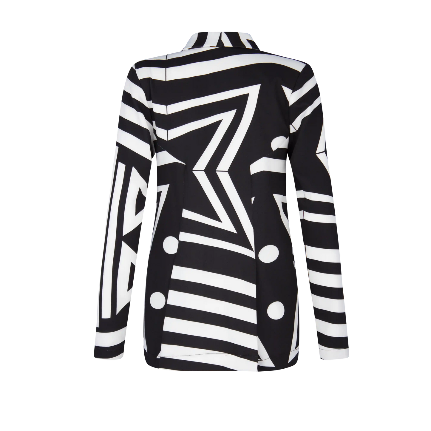BOND Airforce Black White Print Coats & Jackets Leigh Schubert