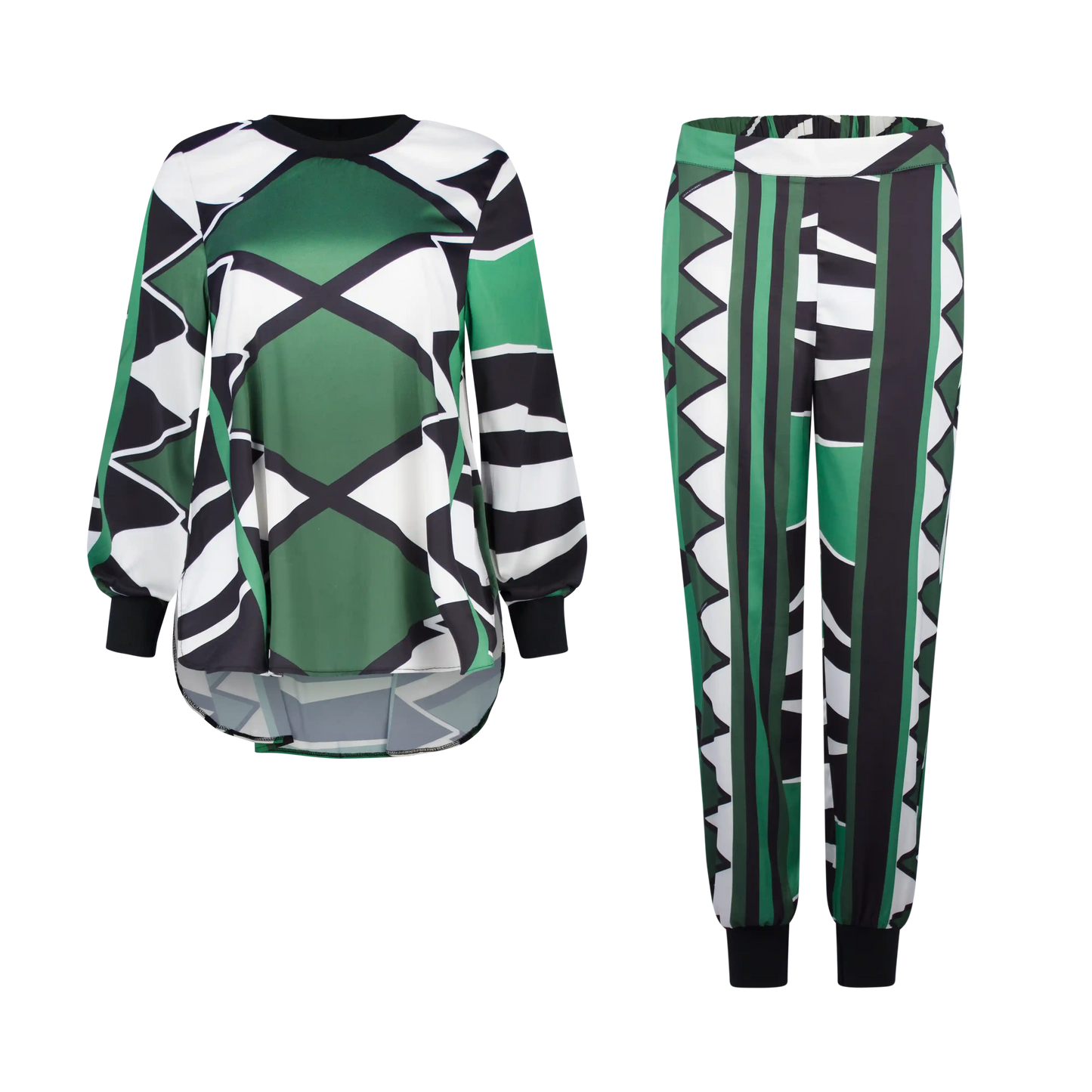 BRUMILDAH Forest Emerald Print Outfit Sets Leigh Schubert