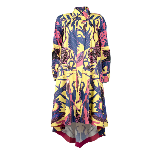 BALMORAL Wild Print Yellow Dresses Leigh Schubert