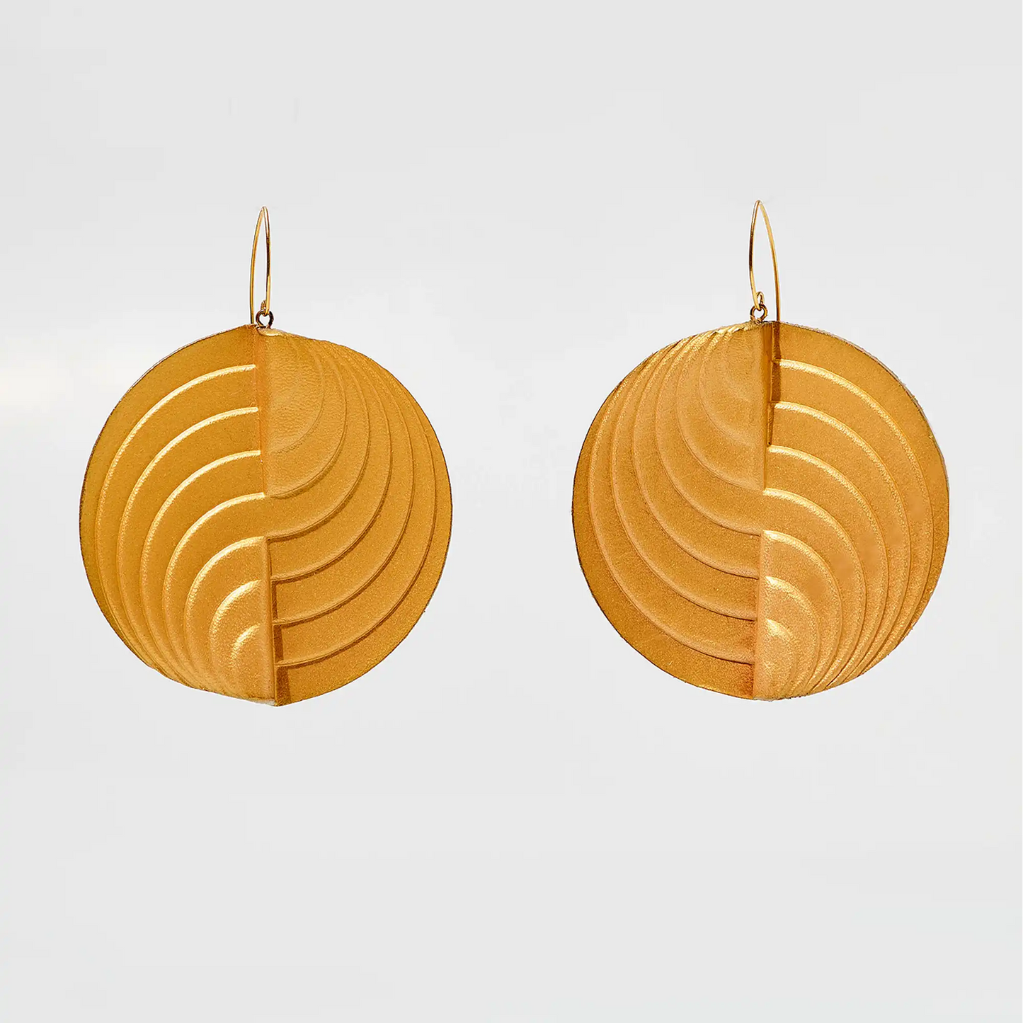 Circle Earrings Gold Accessories Clarisse Design