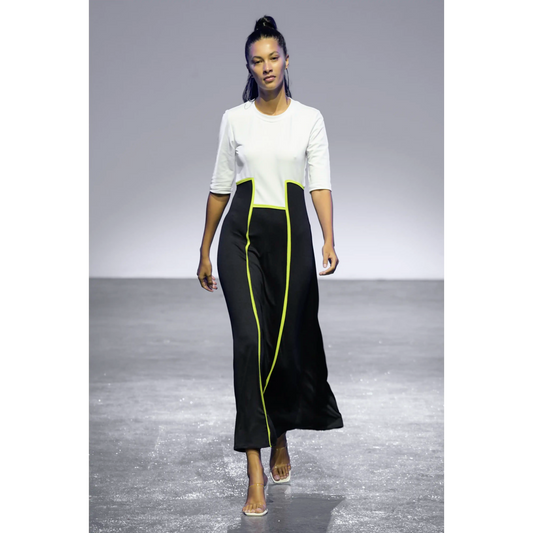 DORA White Black Citroen Dresses Leigh Schubert