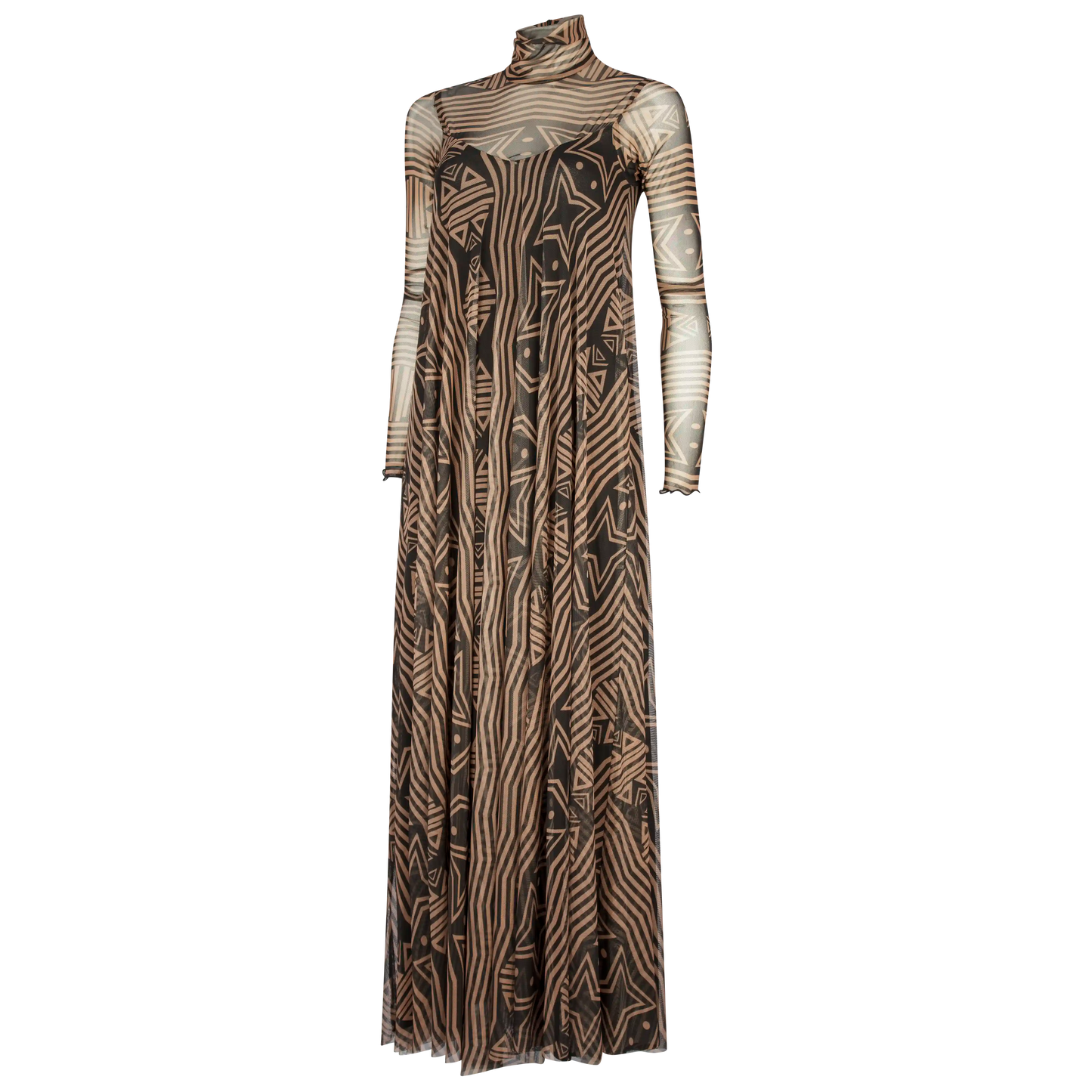 ELAINE Print Spice Black Dresses Leigh Schubert