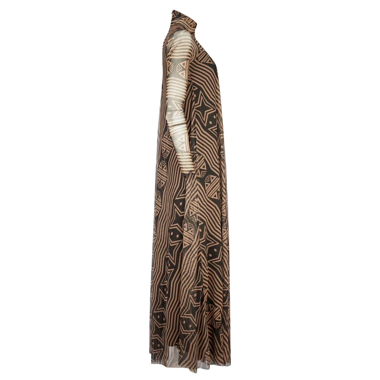 ELAINE Print Spice Black Dresses Leigh Schubert