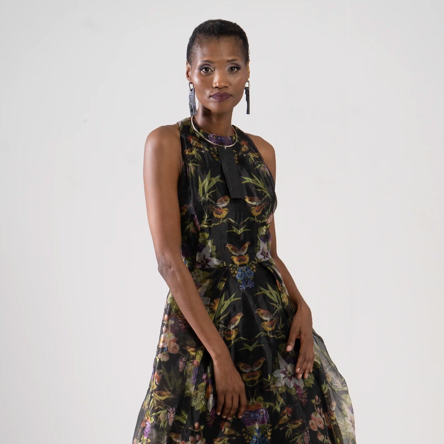 ELLE Paradise Print Black Occasion Wear Leigh Schubert