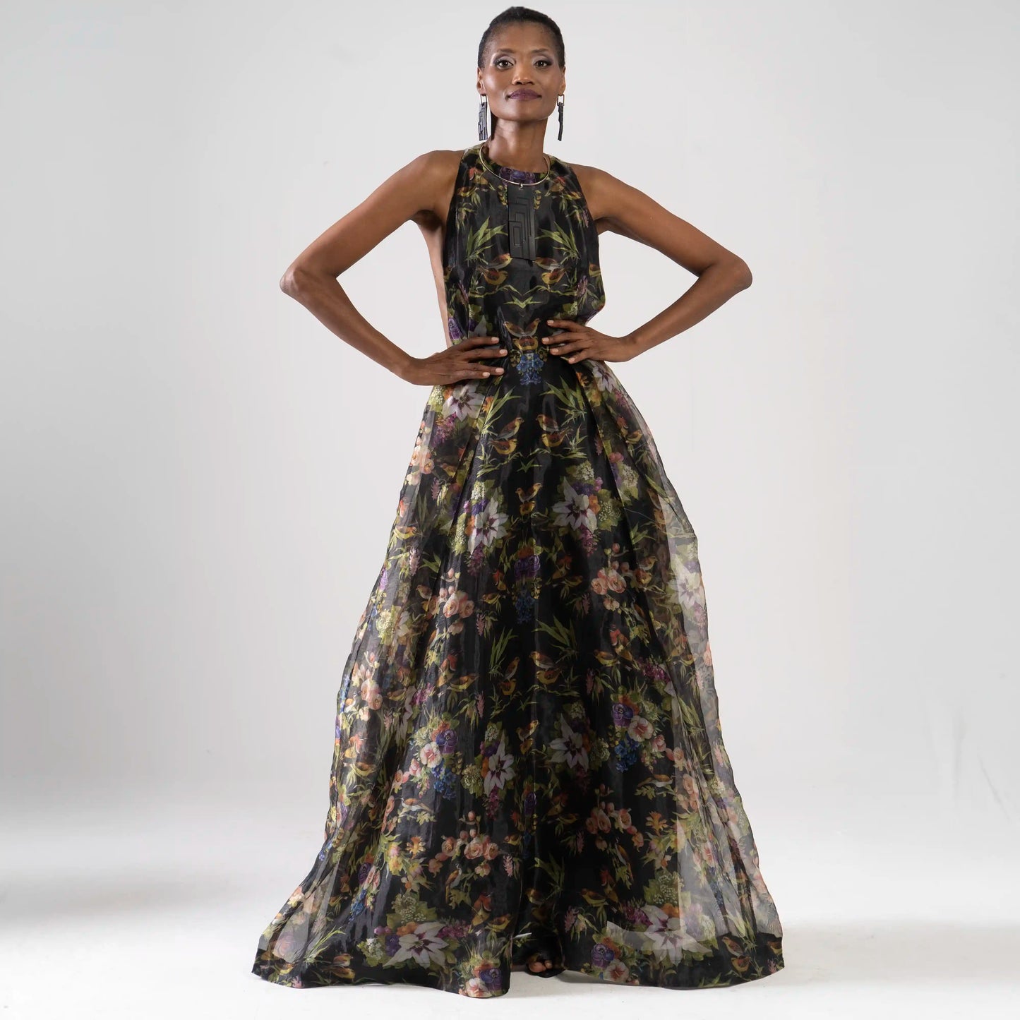 ELLE Paradise Print Black Occasion Wear Leigh Schubert